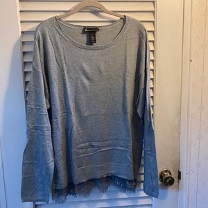 Lane Bryant - 18/20 grey long sleeve sweater NWT